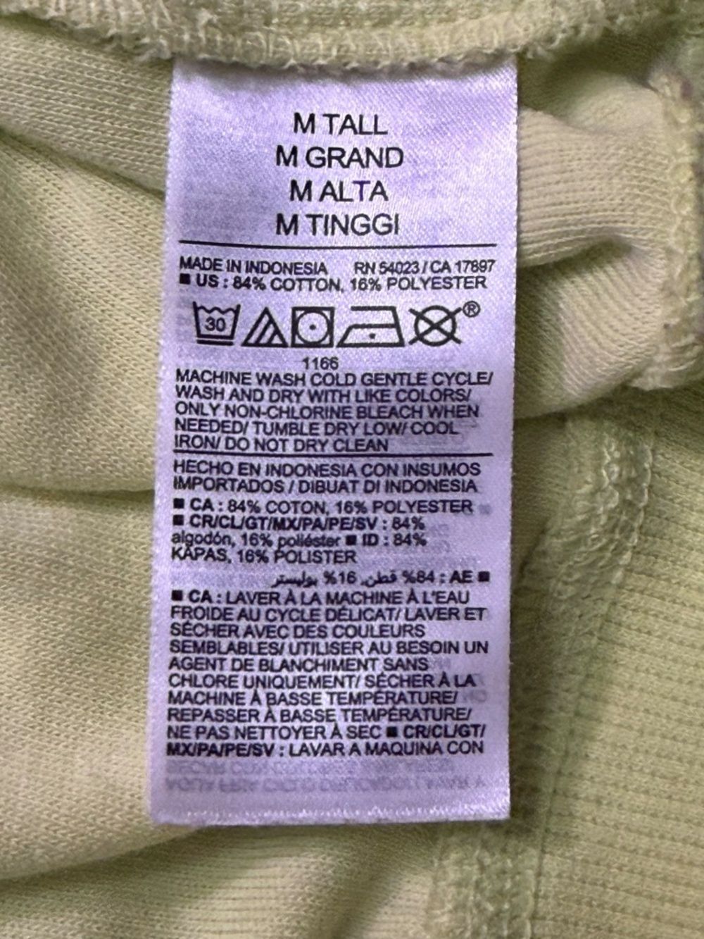 Neon Green Crewneck Jumper Sweatshirt Medium Tall Y2K Sporty Athleisure Dopamine - Picture 4 of 13